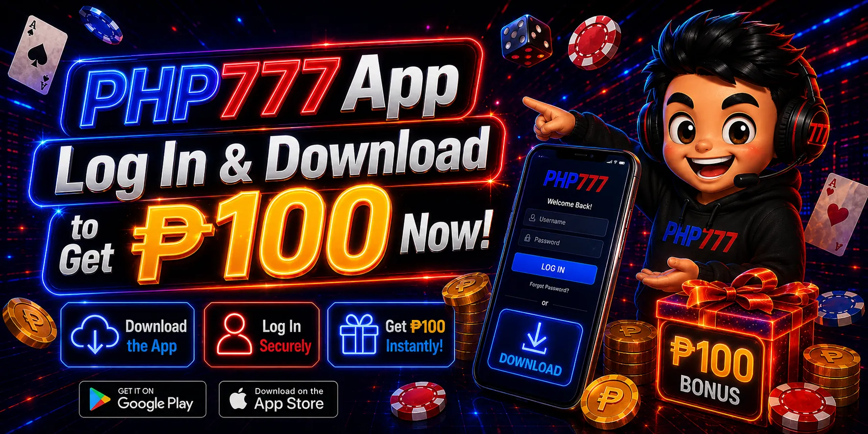 PHP777 APP | LOG IN & DOWNLOAD TO GET ₱100 NOW!